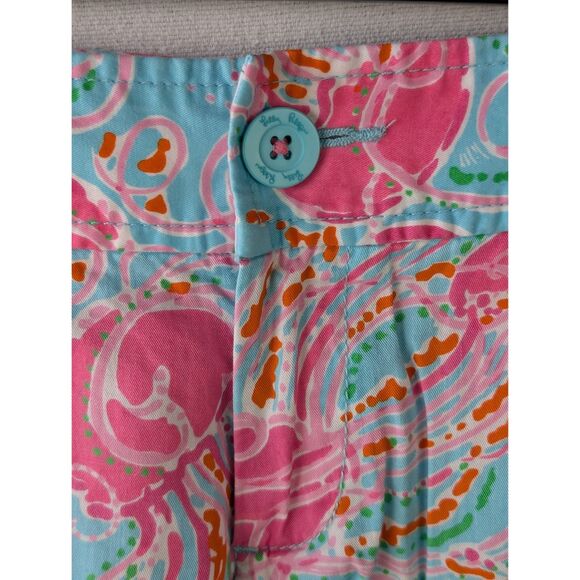 Lilly Pulitzer Walsh Short Jellyfish Design Pink and Blue Women's Size 4 - Picture 4 of 9
